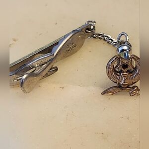 Vintage Hickok USA Masonic Shriner Emblem Tie Tack Pin &  Tie Clip